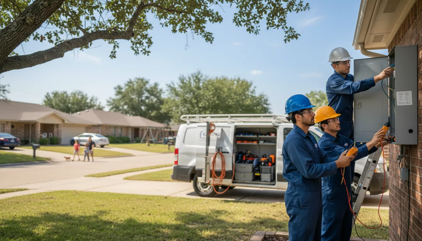Certified electrician providing emergency electrical services in Franklin, TX
